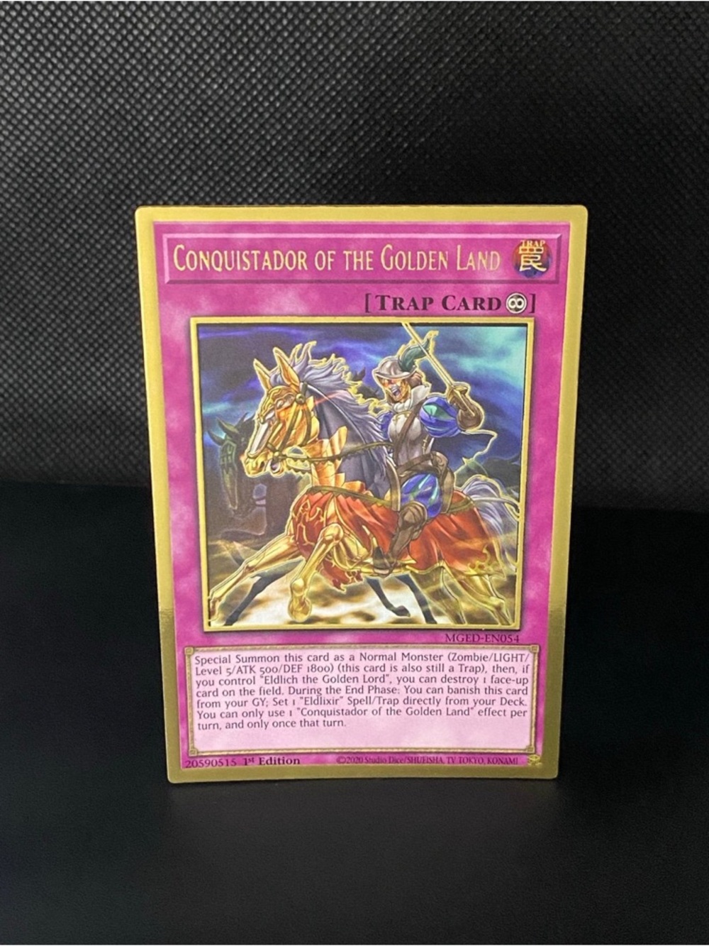 MGED-EN054 Conquistador of the Golden Land Maximum Gold El Dorado Yu-Gi-Oh! Trap